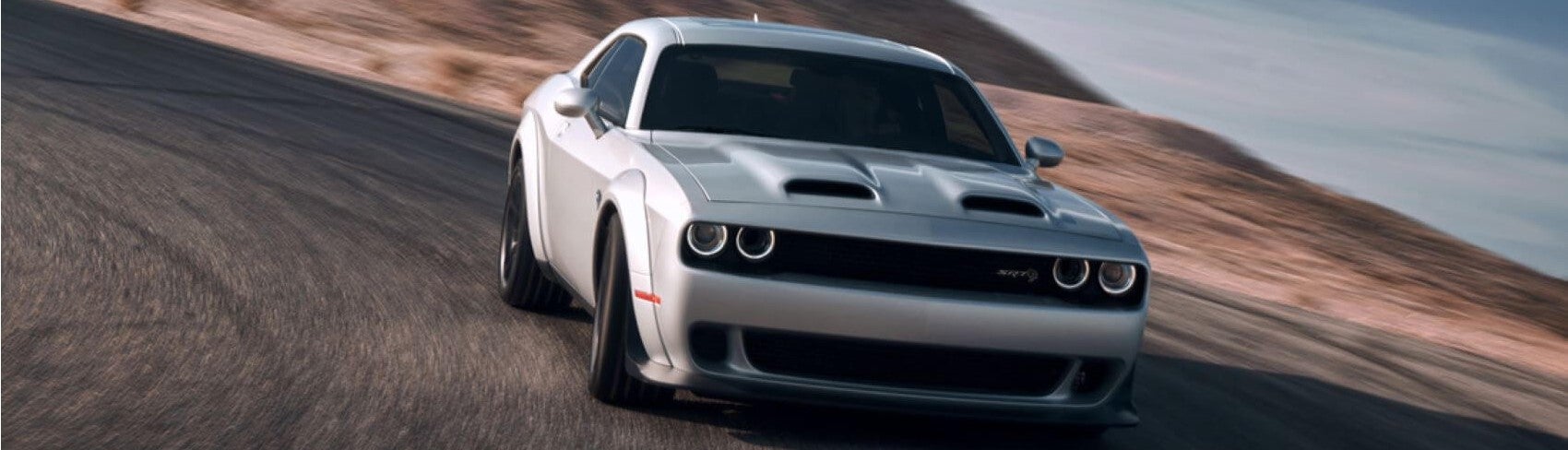 2022 Dodge Challenger White in Motion Snipped
